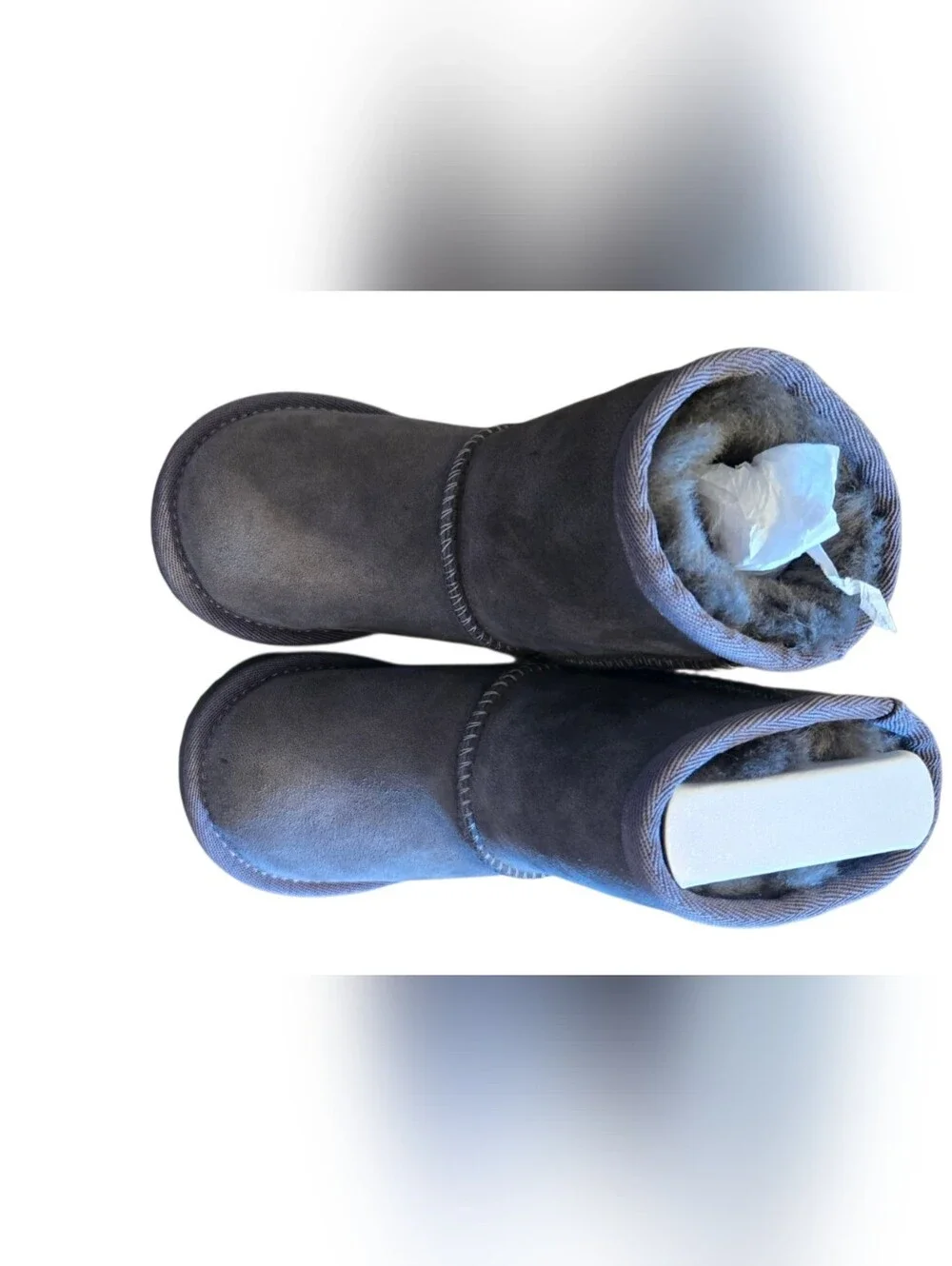 UGG Kids Classic Grey Suede Winter Boots - Size 6 - NWOB